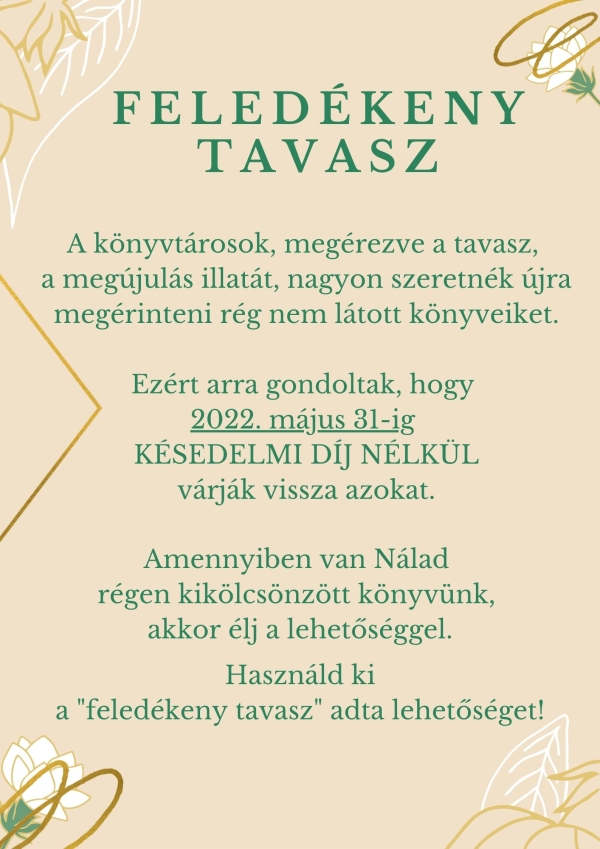 Feledékeny tavasz